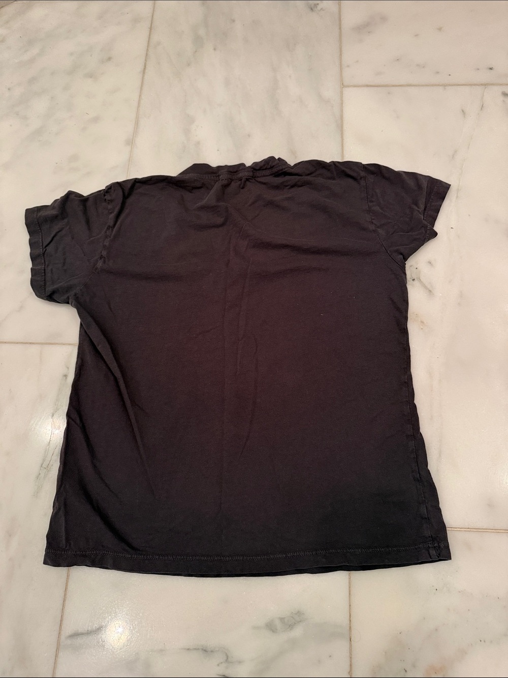 perfectwhitetee Black V-Neck Short Sleeve Tee - Picture 3 of 3